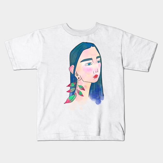 Plant Lady Kids T-Shirt by terastar